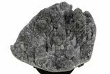Druzy Quartz Stalactite Geode With Metal Stand - Uruguay #257638-1